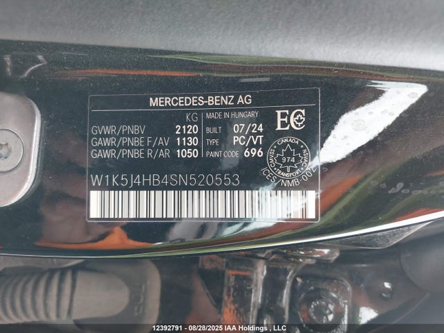 W1K5J4HB4SN520553 Mercedes-Benz m260