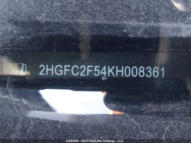 2HGFC2F54KH008361 Honda k20c2