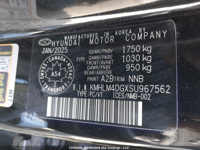 KMHLM4DGXSU967562 Hyundai mpi nu pe