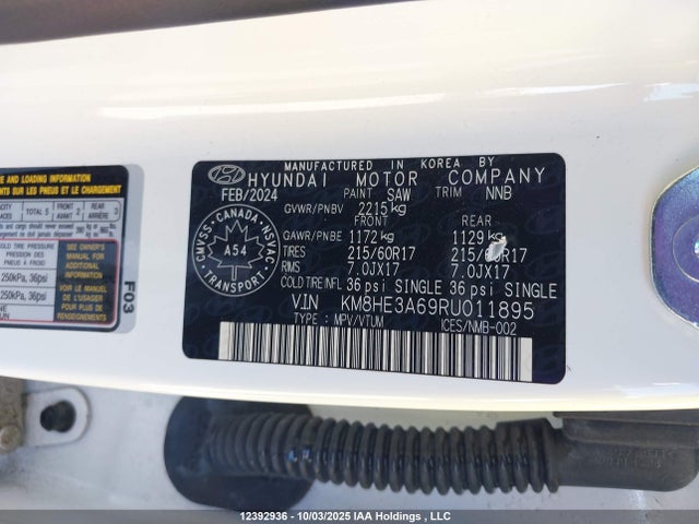 Hyundai Kona 2024 KM8HE3A69RU011895 Image 19