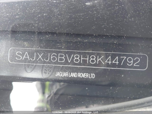 SAJXJ6BV8H8K44792 Jaguar s/c lev3 sulev30