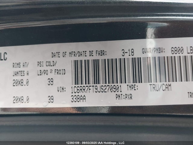 RAM 1500 2018 1C6RR7FT9JS270901 Image 19