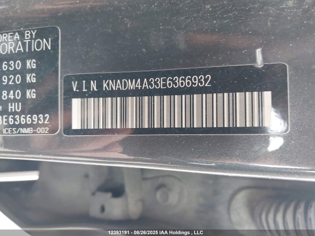 KIA dohc gamma 2014 KNADM4A33E6366932 Image 9