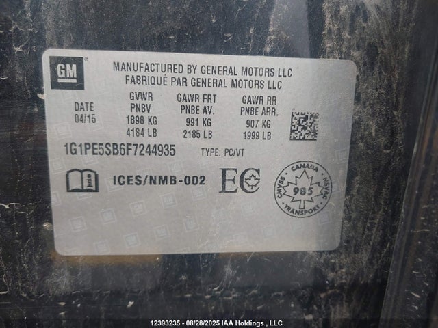 1G1PE5SB6F7244935 Chevrolet LUV