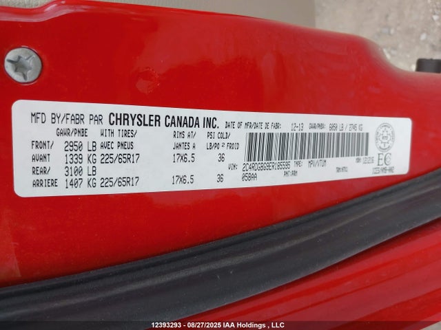 2C4RDGBG9ER185595 Dodge Grand Caravan