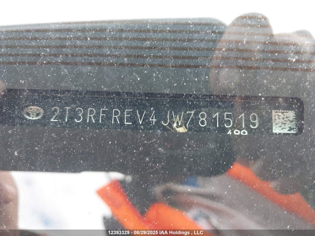 2T3RFREV4JW781519 Toyota 2ar-fe