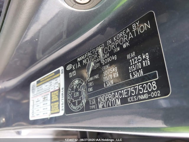 KIA dohc gdi theta ii 2014 KNDPBCAC1E7575208 Image 18