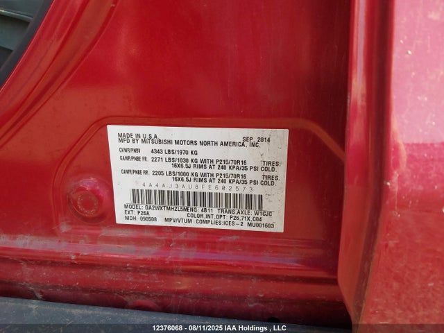 4A4AJ3AU8FE602573 Mitsubishi dohc mivec