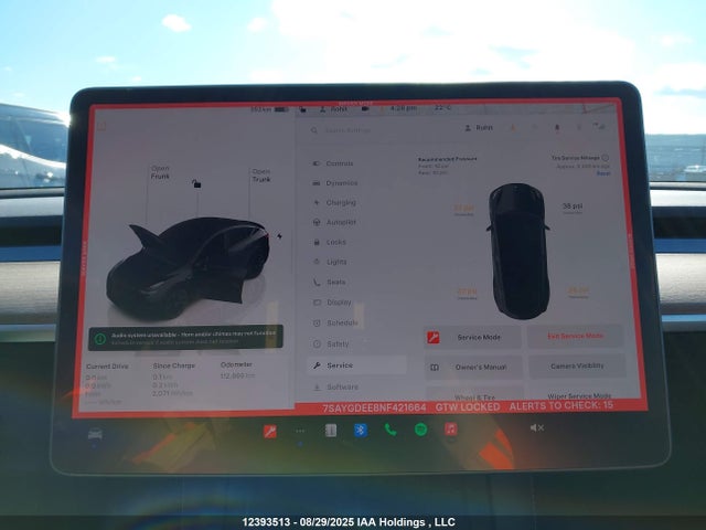 7SAYGDEE8NF421664 Tesla Model Y