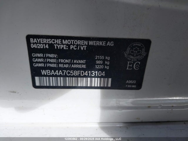 BMW 428i 2015 WBA4A7C58FD413104 Image 9