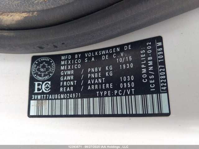 3VWTT7AU8GM024971 Volkswagen Golf GTI