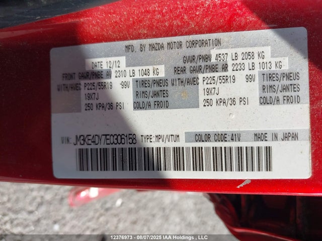 Mazda py 2014 JM3KE4DY7E0306158 Image 9