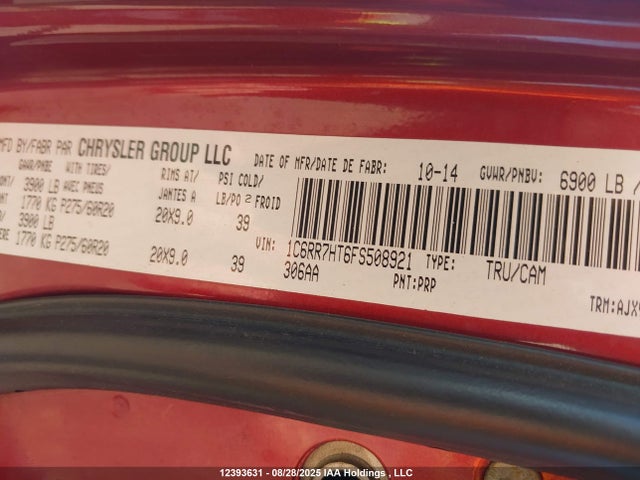 RAM 2015 2015 1C6RR7HT6FS508921 Image 9