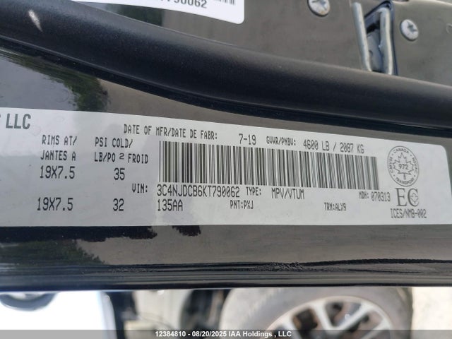 Jeep Compass 2019 3C4NJDCB6KT790062 Image 9