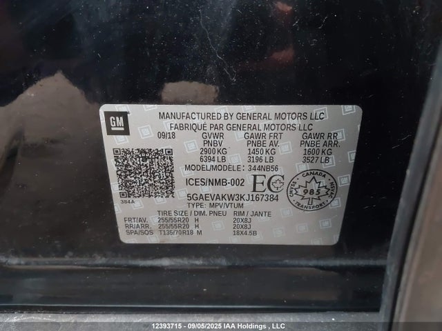 Buick lfy - spark ignited direct injection, atss, gen1 2019 5GAEVAKW3KJ167384 Image 19