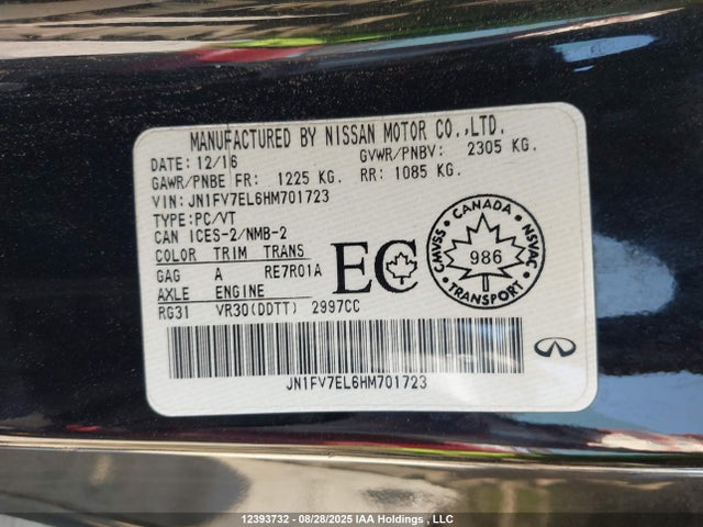 JN1FV7EL6HM701723 Infiniti Q60