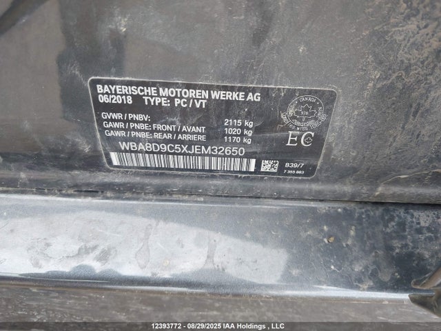 WBA8D9C5XJEM32650 BMW 330I