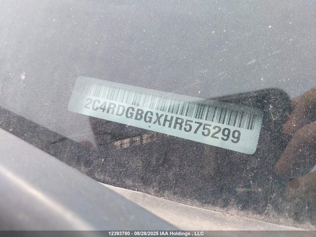 2C4RDGBGXHR575299 Dodge Grand Caravan