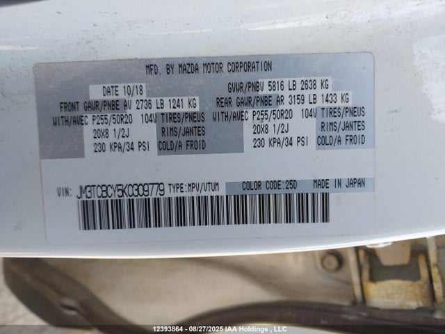 JM3TCBCY5K0309779 Mazda py turbo