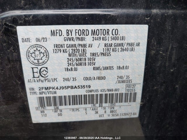 Ford gtdi 2023 2FMPK4J95PBA53519 Image 18
