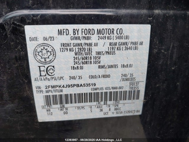 Ford gtdi 2023 2FMPK4J95PBA53519 Image 9