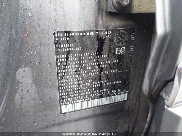 3VV4B7AX0NM045638 Volkswagen Tiguan