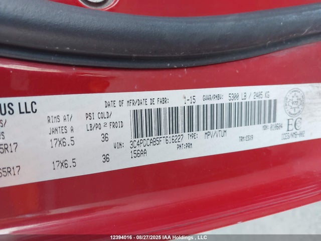 Dodge Journey 2015 3C4PDCAB5FT616227 Image 19