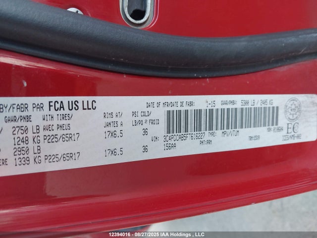 Dodge Journey 2015 3C4PDCAB5FT616227 Image 9