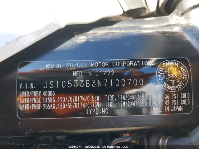 JS1C533B3N7100700 Suzuki R749-