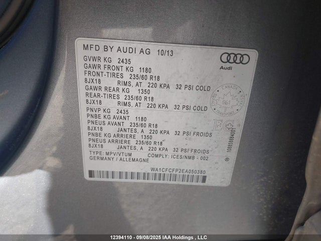 Audi Q5 2014 WA1CFCFP2EA050380 Image 19