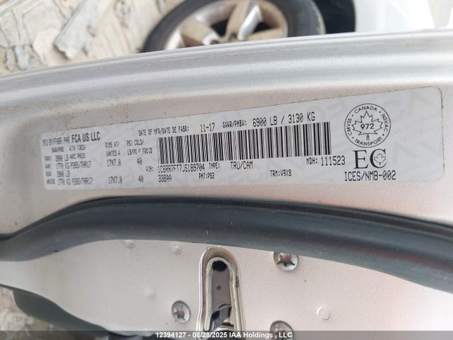 RAM 1500 2018 1C6RR7FT7JS189704 Image 9