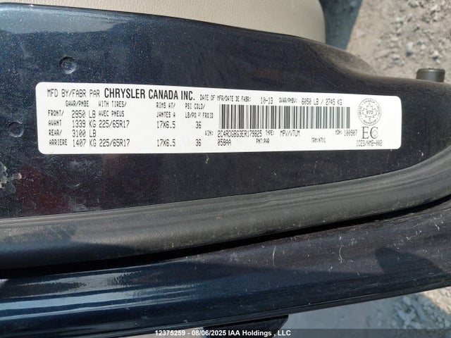 Dodge 2014 2014 2C4RDGBG3ER179825 Image 9