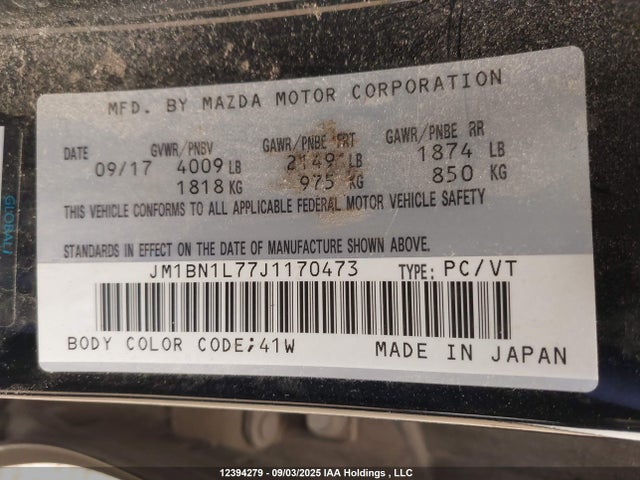 JM1BN1L77J1170473 Mazda pe