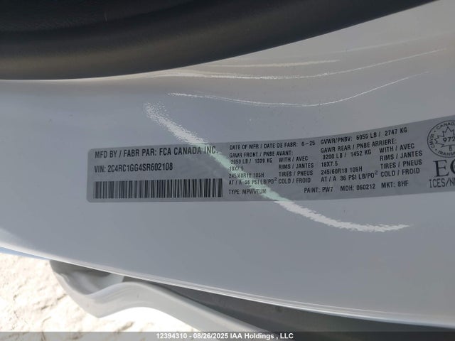 Chrysler 2025 2025 2C4RC1GG4SR602108 Image 9