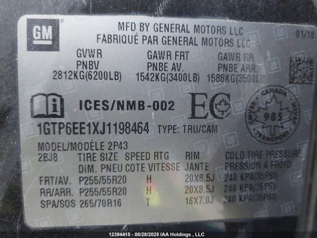 1GTP6EE1XJ1198464 GMC lwn - direct injection, xlde
