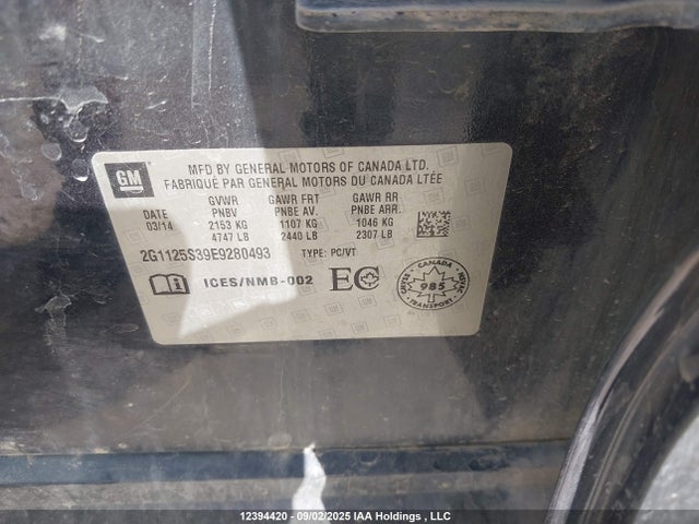 2G1125S39E9280493 Chevrolet lfx