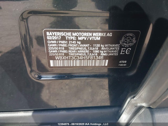 BMW X1 2017 WBXHT3C34H5F81346 Image 9