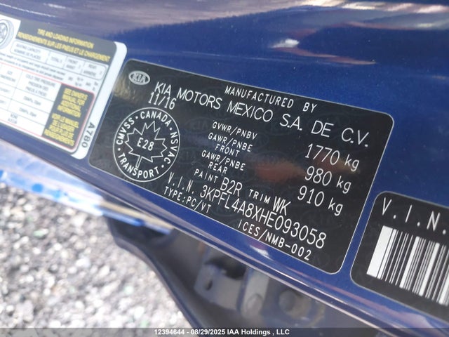 KIA gdi nu 2017 3KPFL4A8XHE093058 Image 9