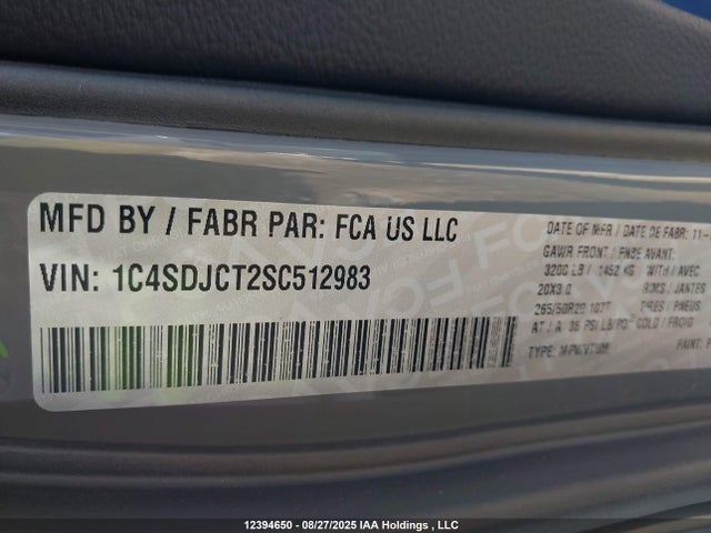 Dodge Durango 2025 1C4SDJCT2SC512983 Image 9