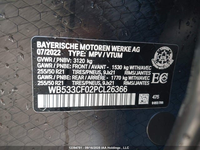 BMW Ix 2023 WB533CF02PCL26366 Image 19