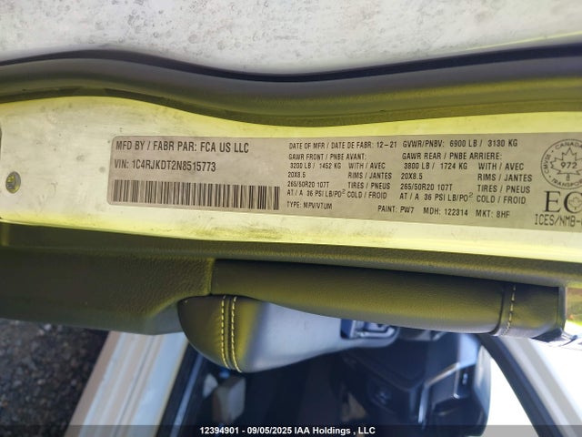 1C4RJKDT2N8515773 Jeep 2022