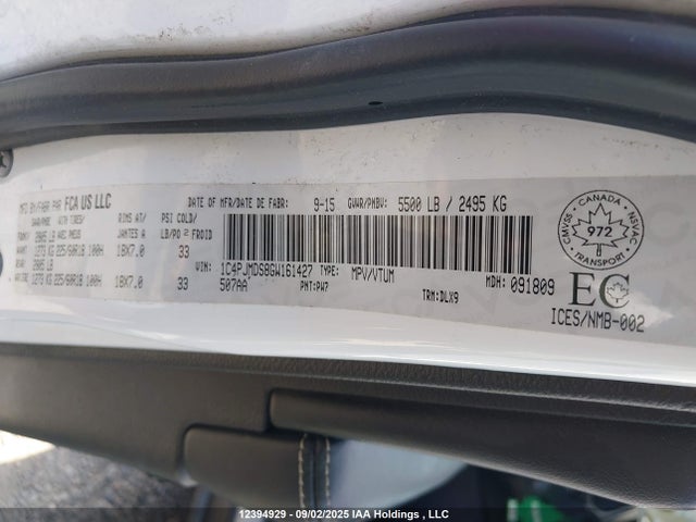 1C4PJMDS8GW161427 Jeep Cherokee