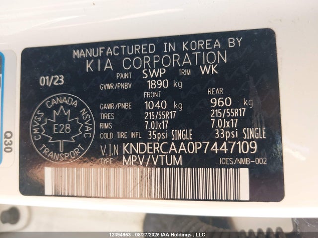 KIA nu 2023 KNDERCAA0P7447109 Image 9
