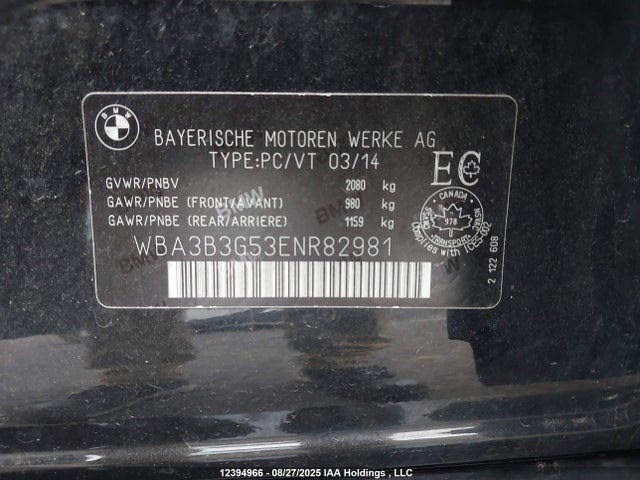 WBA3B3G53ENR82981 BMW 328I