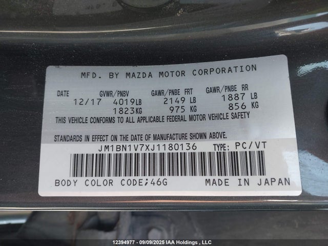 JM1BN1V7XJ1180136 Mazda pe