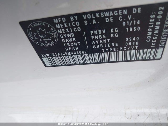 3VW2K7AJ0EM408082 Volkswagen Jetta