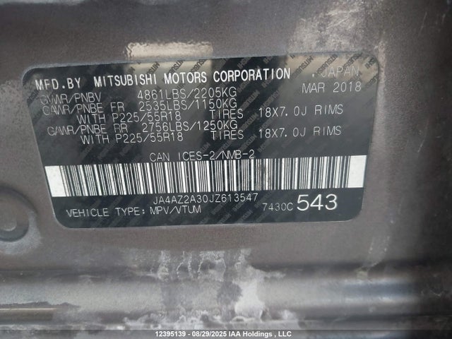 JA4AZ2A30JZ613547 Mitsubishi mivec