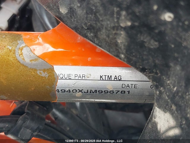 Aukcja sprzedaży 2018 Ktm 1090 Adventure R, vin: VBKV4940XJM996781, numer aukcji: 12395173