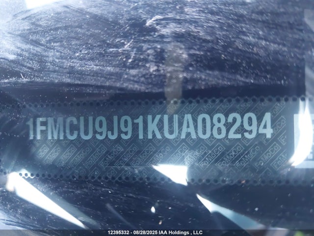 1FMCU9J91KUA08294 Ford 2019