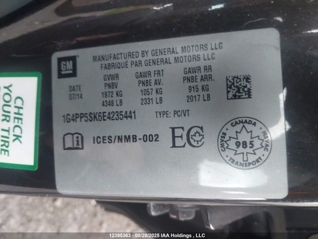 1G4PP5SK6E4235441 Buick lea